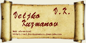 Veljko Kuzmanov vizit kartica